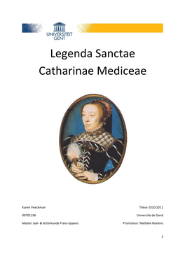 Legenda Sanctae Catharinae Mediceae
