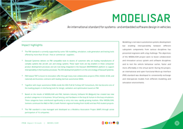 Download MODELISAR Impact Story