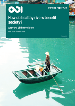 How Do Healthy Rivers Benefit Society? a Review of the Evidence