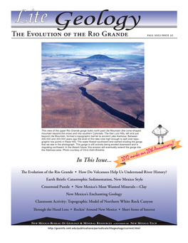 Lite Geology 32: the Evolution of the Rio Grande