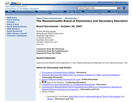 Massachusetts Board of Elementary and Secondary Education