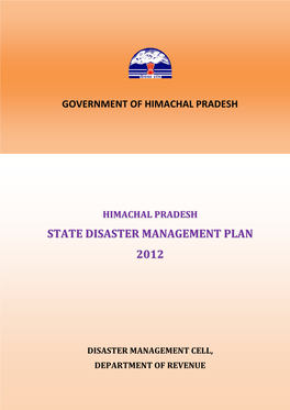 State Disaster Management Plan 2012