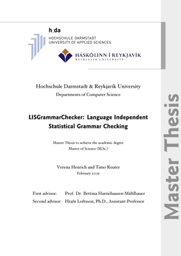 Language Independent Statistical Grammar Checking Approach and Compare It to Existing Approaches