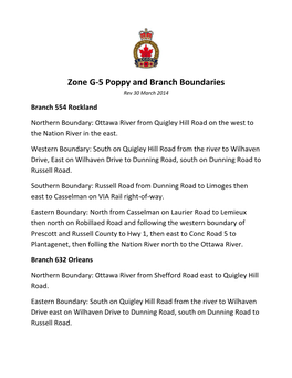 Zone G-5 Poppy and Branch Boundaries Rev 30 March 2014