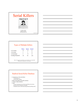 Serial Killers