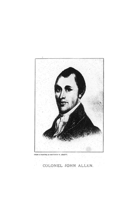 COLONEL JOHN ALLEN. Historic Families of Kentucky