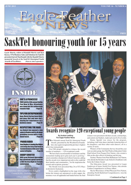 Sasktel Honouring Youth for 15 Years