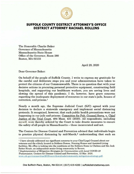 Suffolk County District Attorney's Office District Attorney Rachael Rollins