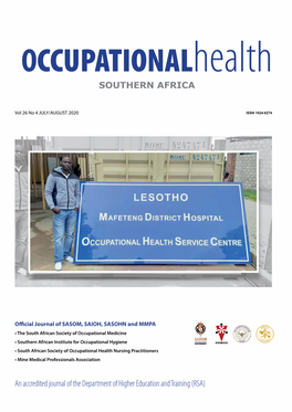 Occupationalhealth SOUTHERN AFRICA