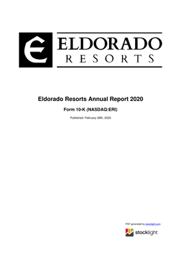 Eldorado Resorts Annual Report 2020