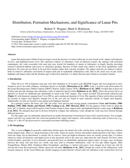 Distribution, Formation Mechanisms, and Significance of Lunar Pits