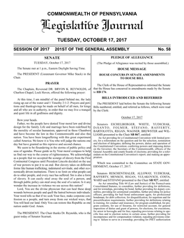 Legislative Journal