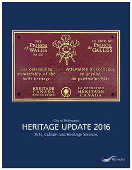 2016 Heritage Update