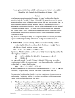 Non-Conglomerability for Countably Additive Probabilities