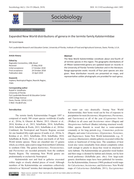 Sociobiology 66(1): 136-153 (March, 2019) DOI: 10.13102/Sociobiology.V66i1.3492