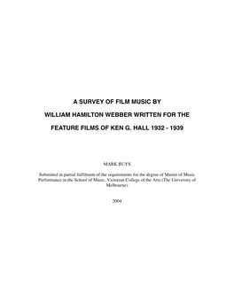 Hamilton Webber Thesis (Mark Buys)