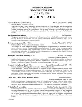 Gordon Slater