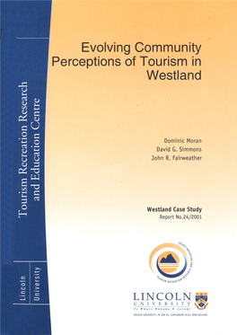 Evolving Community Perceptions of Tourism in Westland