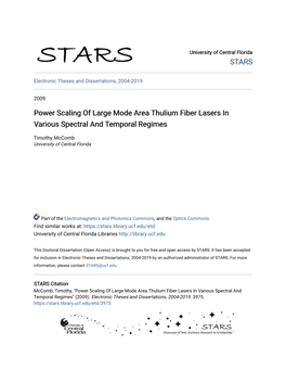 Power Scaling of Large Mode Area Thulium Fiber Lasers in Various Spectral and Temporal Regimes