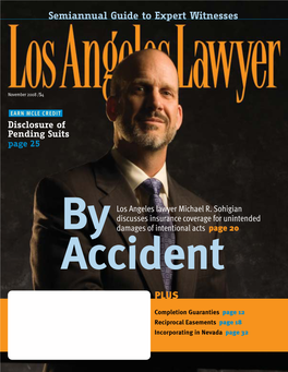 Los Angeles Lawyer November 2008 +HUPLSH3PJH[H)YPHU-VZ[LY(JJV\U[HU[Z