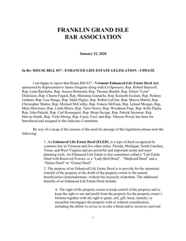 Franklin Grand Isle Bar Association