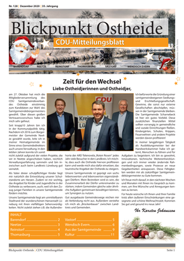 Blickpunkt Ostheide CDU-Mitteilungsblatt