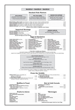 Dine-In Menu