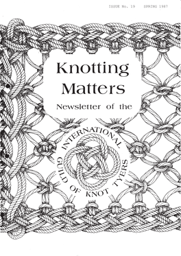 KNOTTING MATTERS” Geoffrey BUDWORTH