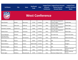 West Conference
