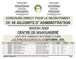 De 45 Adjoints D'administration