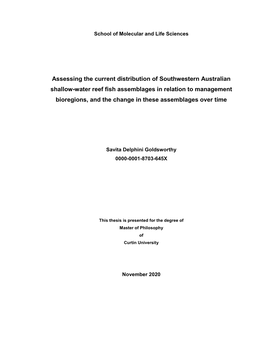 Assessing the Current Distribution of Southwestern Australian Shallow