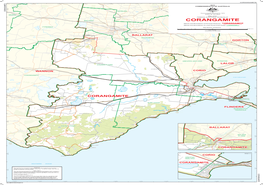 Map of the Federal Electoral Division of Corangamite