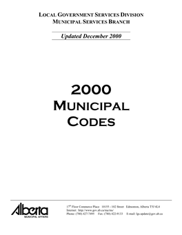 2000 Municipal Codes
