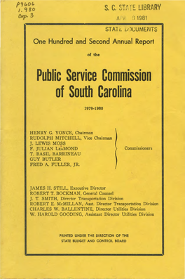 Public Service Commission of South Carolina