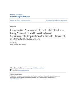 Comparative Assessment of Hard Palate Thickness Using Micro