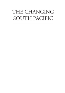 The Changing South Pacific: Identities and Transformations