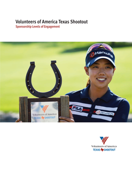 Volunteers of America Texas Shootout Sponsorship Levels of Engagement