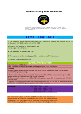 PRICE LIST EQUAFLOR-A 2019 UPDATE.Xlsx