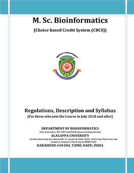 M. Sc. Bioinformatics