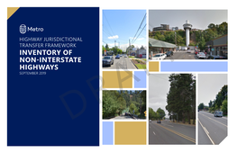 Inventory of Non-Interstate Highways September 2019 Draft Atlas Index