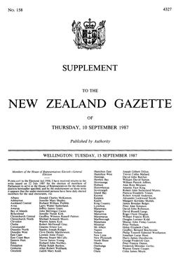 New Zealand Gazette