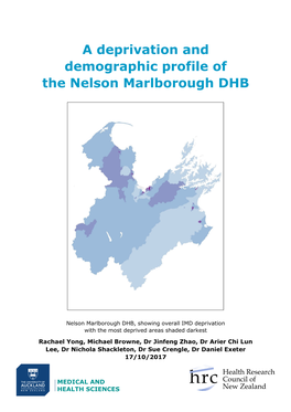 A Deprivation and Demographic Profile of the Nelson Marlborough DHB