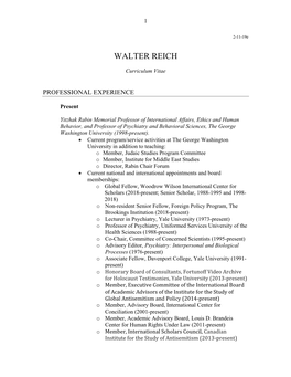 Walter Reich