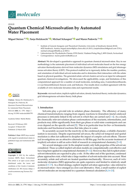 Quantum Chemical Microsolvation by Automated Water Placement