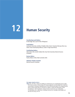 12 — Human Security