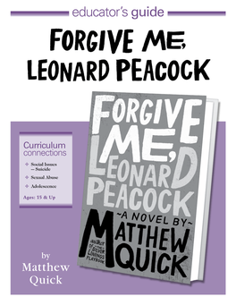 Forgive Me, Leonard Peacock (Little, Brown & Co.)