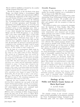 Geology of the Hobbs and Bakutis Coasts Sectors of Marie Byrd Land