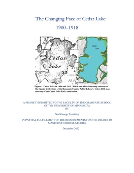 The Changing Face of Cedar Lake: 1900–1918