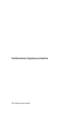 Herttoniemen Linjastosuunnitelma