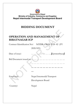 Bidding Document